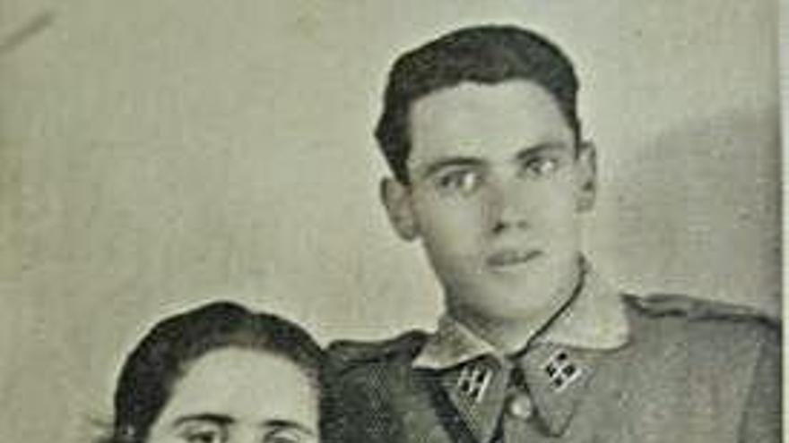 Josefa, con su marido en su juventud.