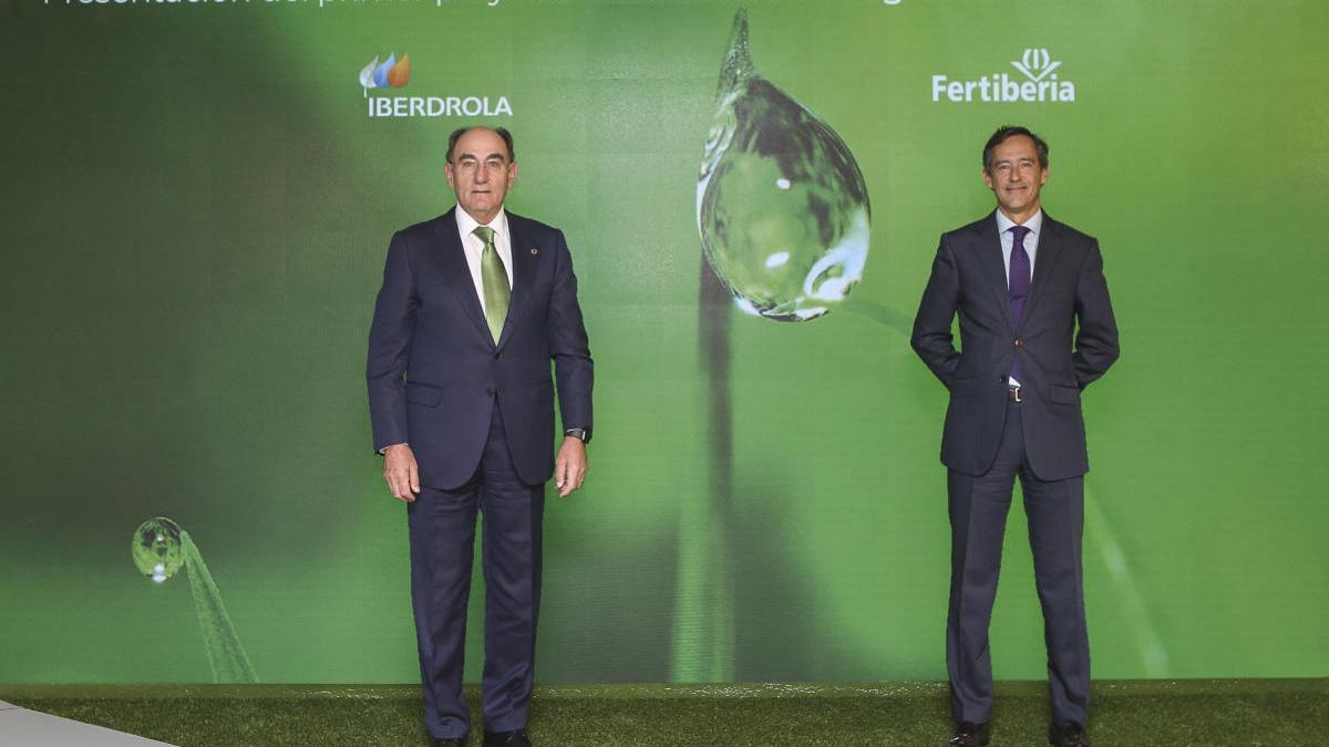 Ignacio Galán, presidente de Iberdrola, y Javier Goñi, presidente de Fertiberia.