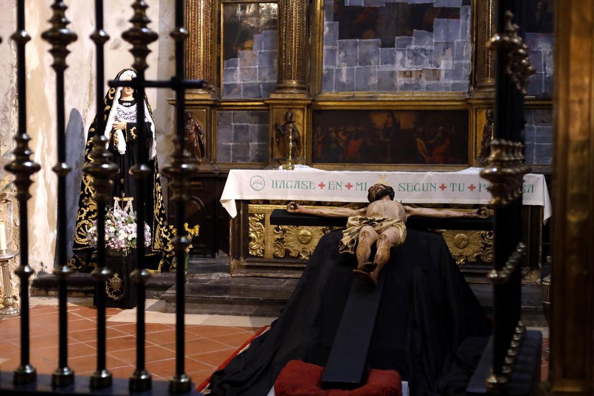 El Cristo de la Agonía en la iglesia de San Pablo.