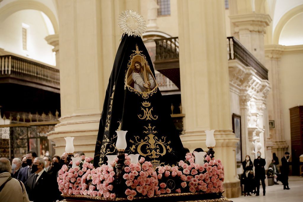 Semana Santa de Lorca 2022: Virgen de la Soledad del Paso Negro, iglesia y procesión