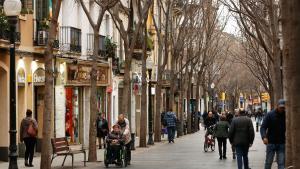 La calle Rogent, en el barrio del Clot, en Barcelona.