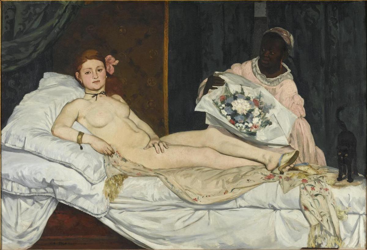 MAS PERIODICO EXPOSICION LA MODELE NOIR MANET OLYMPIA