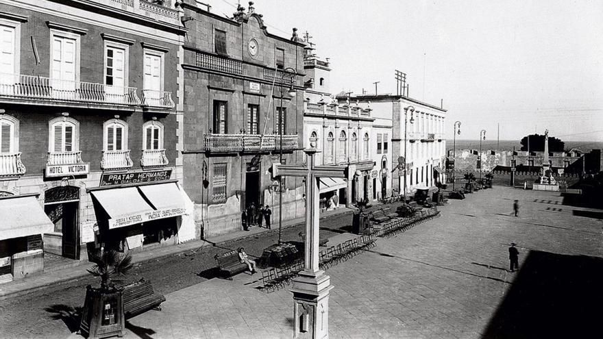 La plaza de la Candelaria a finales del siglo XIX.