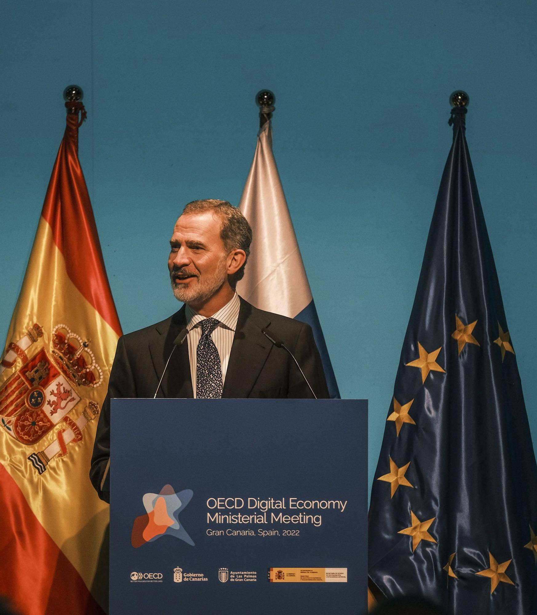 Felipe VI inaugura la Conferencia Ministerial sobre Economía Digital de la OCDE