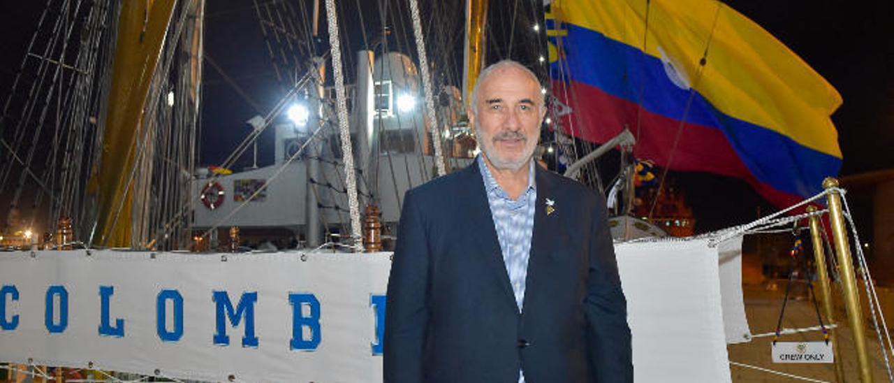 El embajador de Colombia en España, Alberto Furmanski Goldstein, en Las Palmas de Gran Canaria.