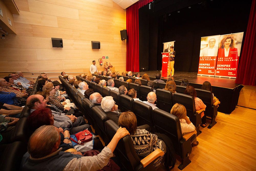 Mitin del PSOE en la elecciones municipales en Ibiza del 26 de mayo