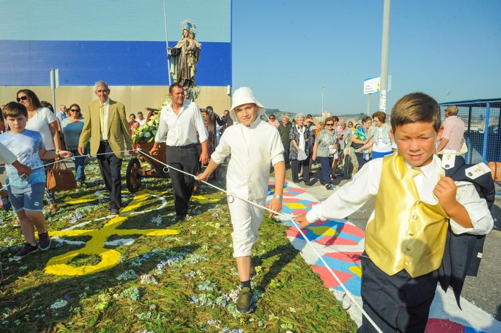 Procesión de la Virgen del Carmen 2017 en Arousa