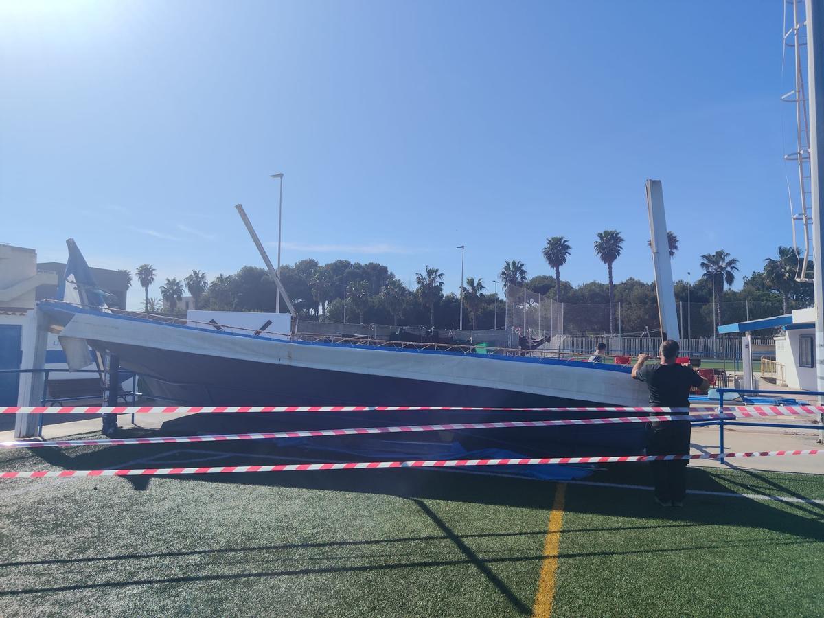 La perspectiva desde el terreno de juego.