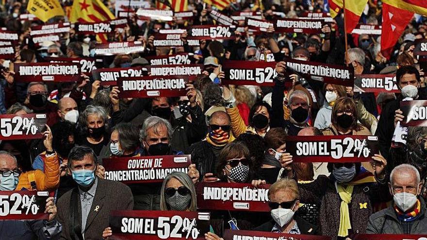 Concentració de l&#039;ANC ahir a Barcelona