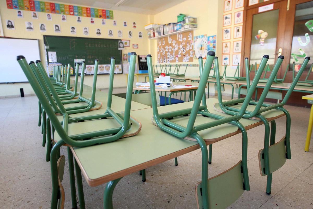 Imagen de un aula vacía
