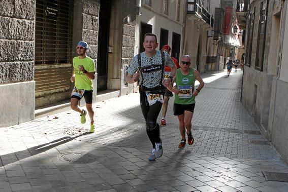 Auf der Strecke des Mallorca Marathons