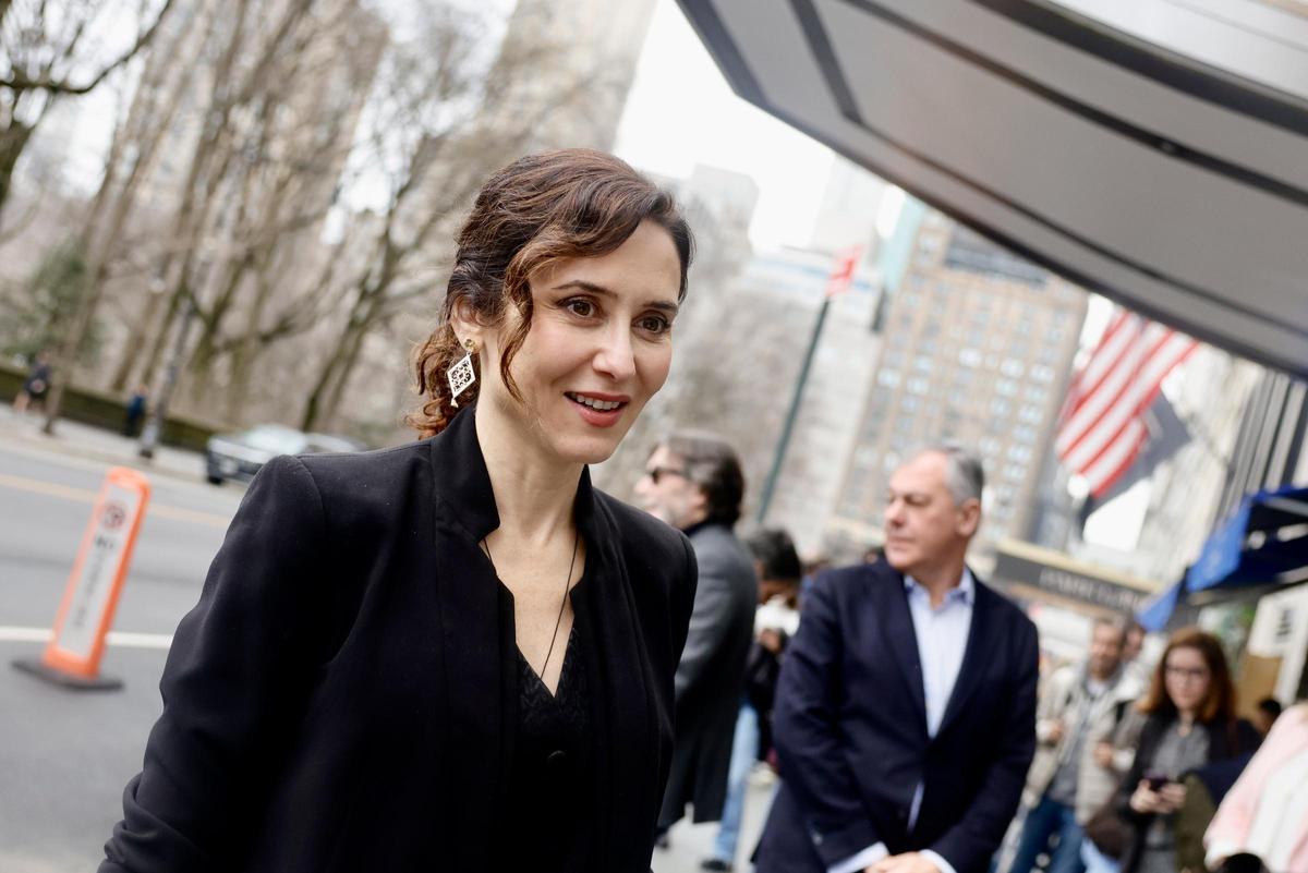 Isabel Díaz Ayuso en Nueva York.