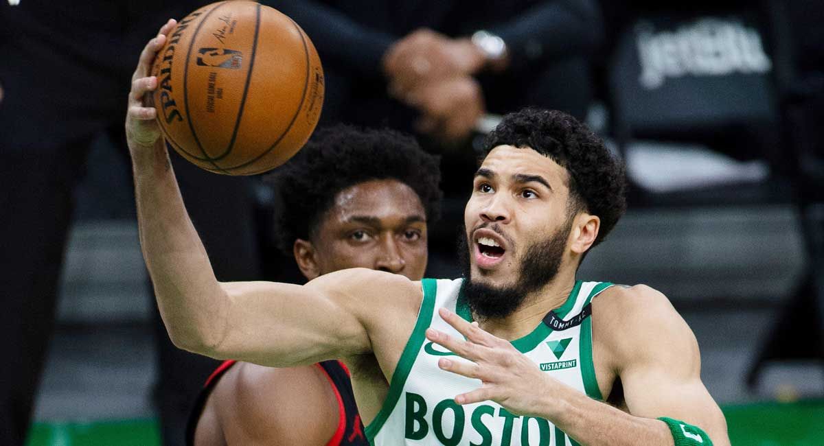 Jayson Tatum, durante un partido de los Celtics.