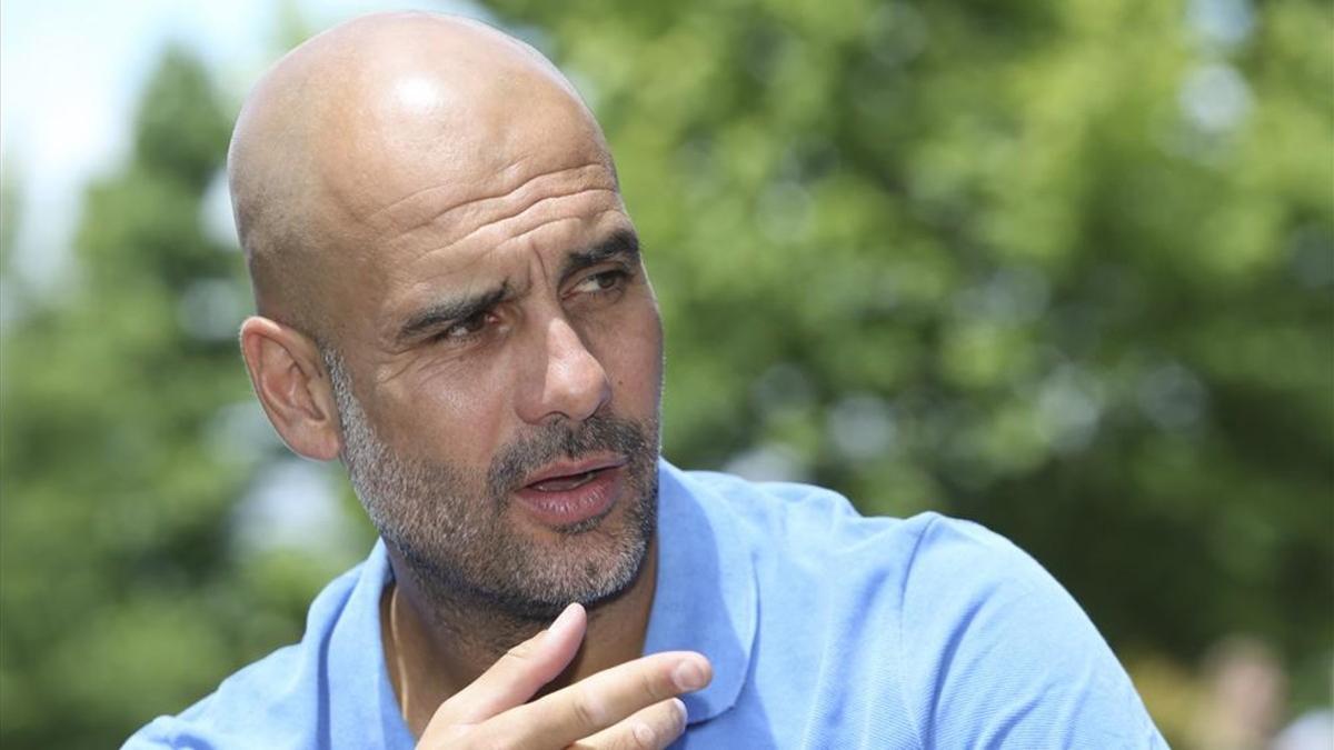 El entrenador del Manchester City, Pep Guardiola