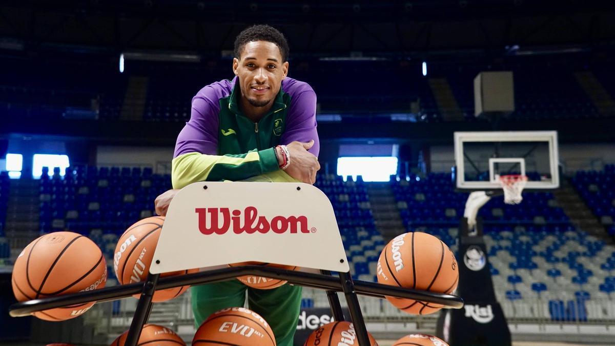 Augustine Rubit, en la jornada de su presentación como jugador del Unicaja.