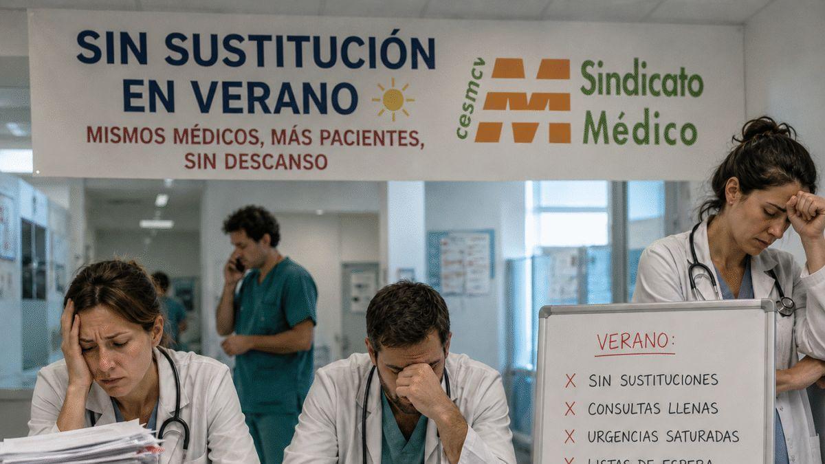 Los facultativos denuncian su situación laboral.