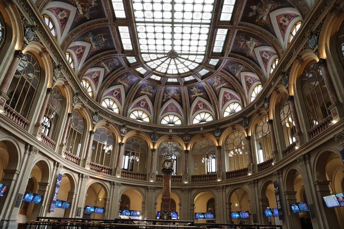 Imagen del palacio de la Bolsa de Madrid.