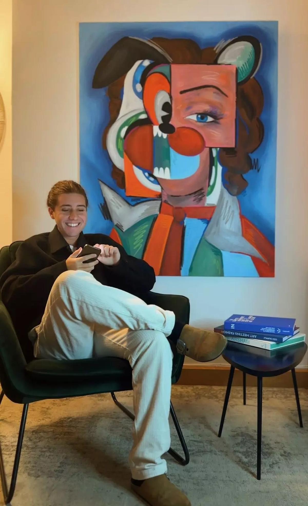 El artista grovense, hace tres años.