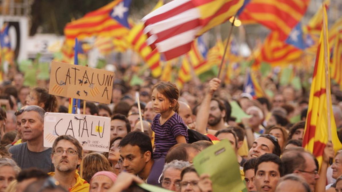 Ambiente en la pasada Diada, en el Marqués de la Argentera.