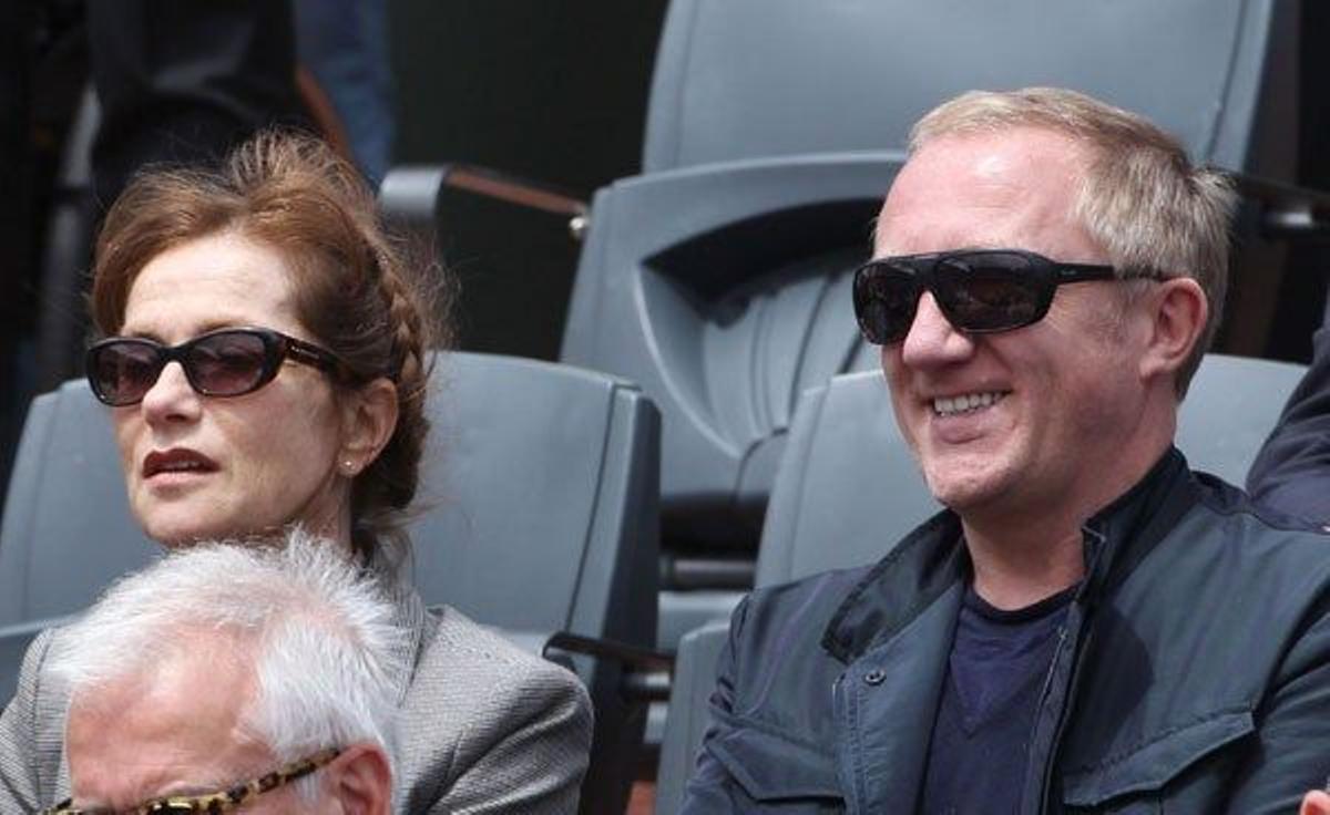 Isabelle Huppert y François-Henri Pinault