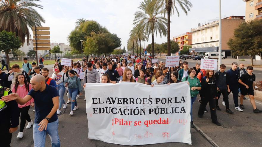 Del Pozo sobre las protestas del IES Averroes: &quot;Estamos haciendo todo lo posible para que las sustituciones sean más rápidas&quot;