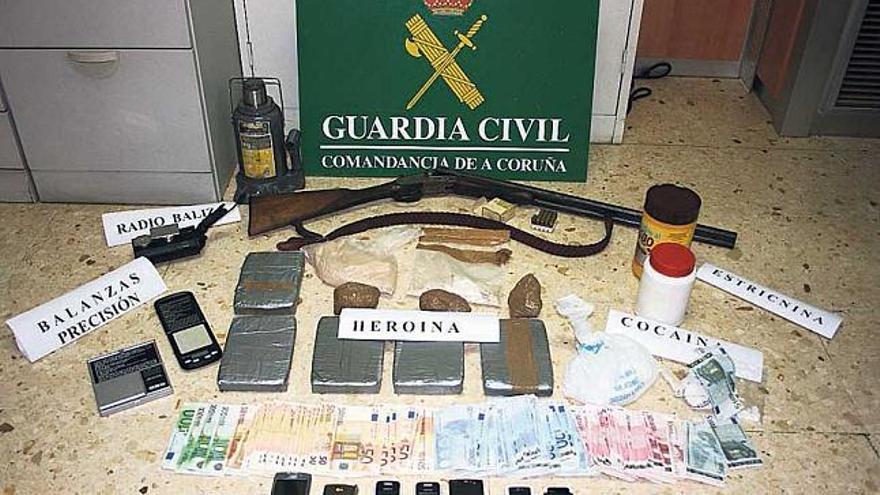 La Guardia Civil desarticula una red albanesa que vendía heroína en Galicia