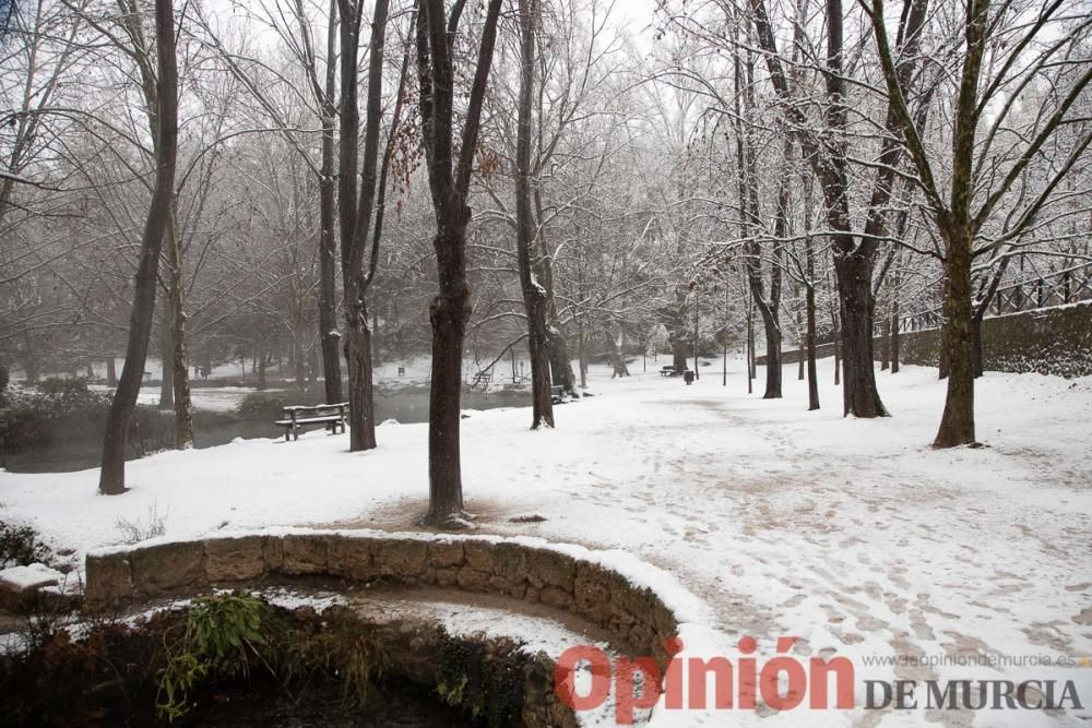 Nieve en las Fuentes del Marqués de Caravaca