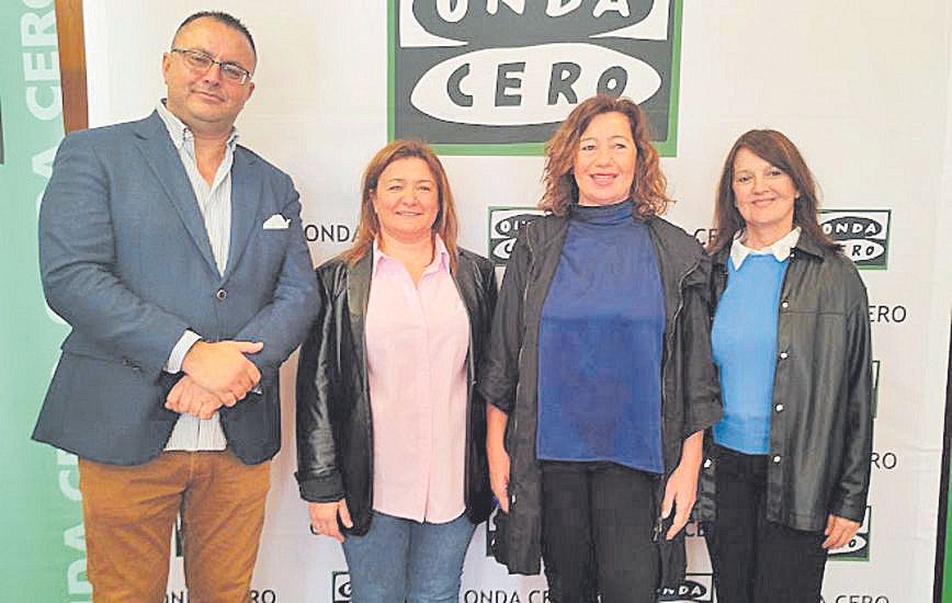 Juan Carlos Enrique, Mercedes Garrido, Francina Armengol y Maribel González.