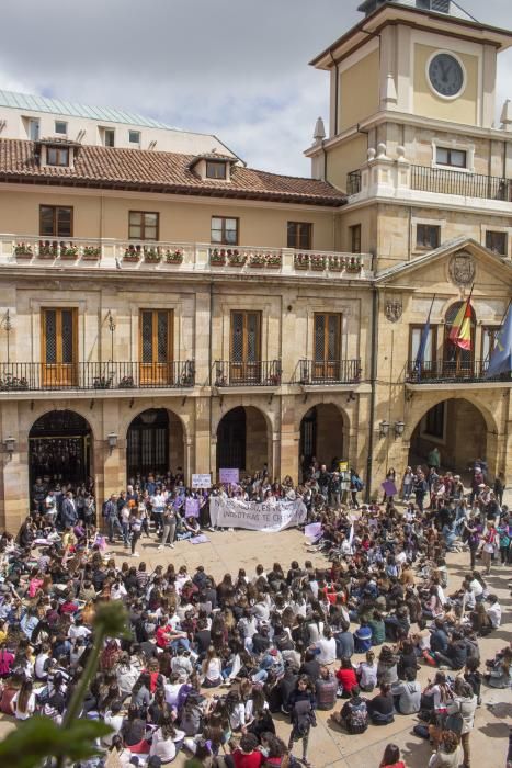 Manifestación en Oviedo.