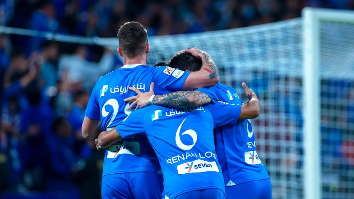 El Al Hilal celebró la victoria por todo lo alto