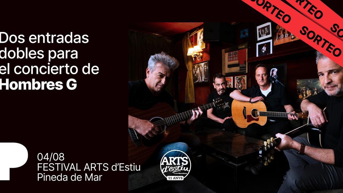 El Periódico sortea en su cuenta de Instagram 2 entradas dobles para el concierto de Hombres G en el festival Arts d'Estiu