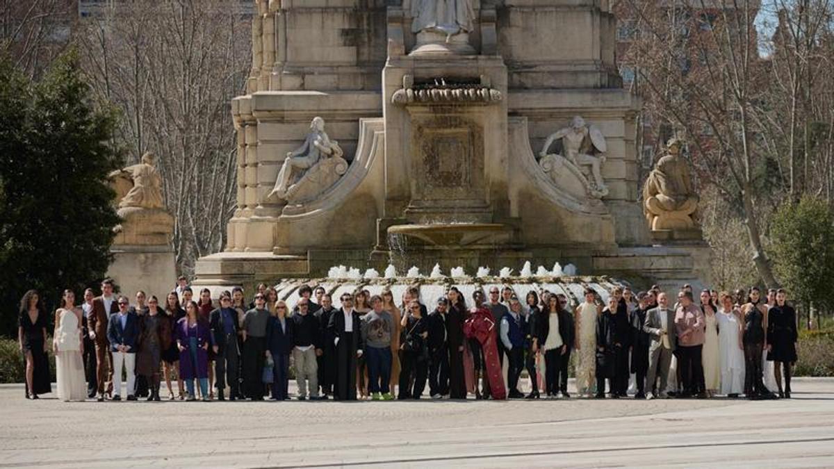 Todos los participantes del desfile de Adlib Ibiza en Madrid es Moda.