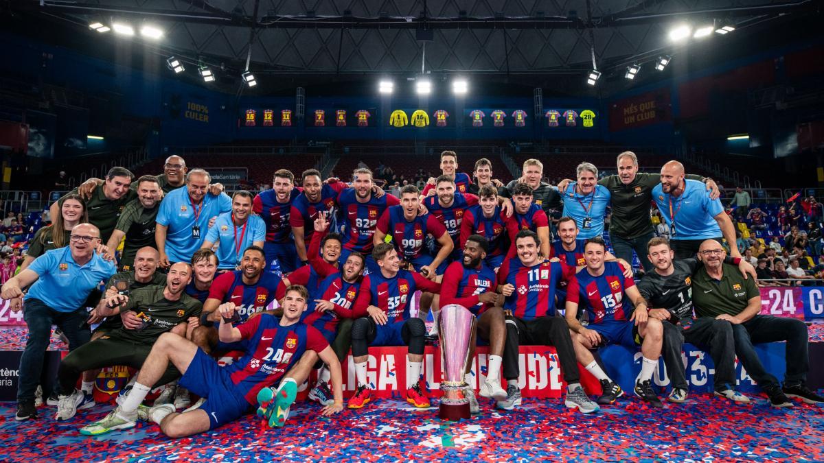 El Barça recibió la Liga Plenitude ASOBAL el pasado viernes