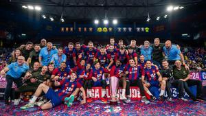 El Barça recibió la Liga Plenitude ASOBAL el pasado viernes