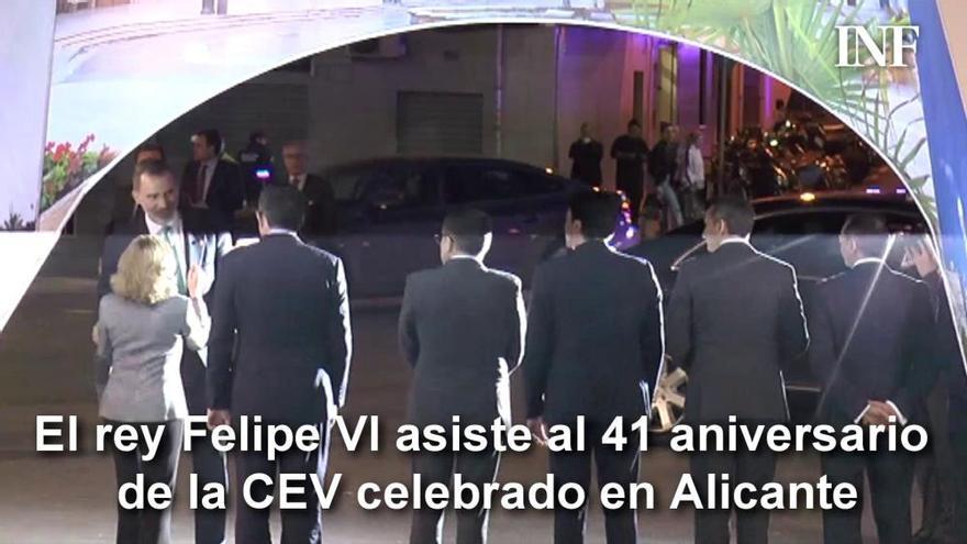 El rey Felipe VI asiste a la celebración del 41 aniversario de la CEV en Alicante