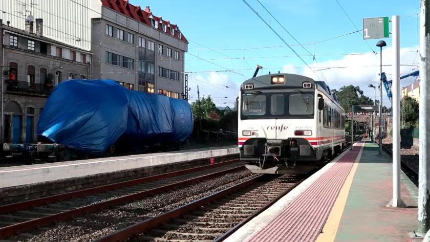 El tren Vigo-Valença, el primero en pasar por O Porriño tras el trágico accidente
