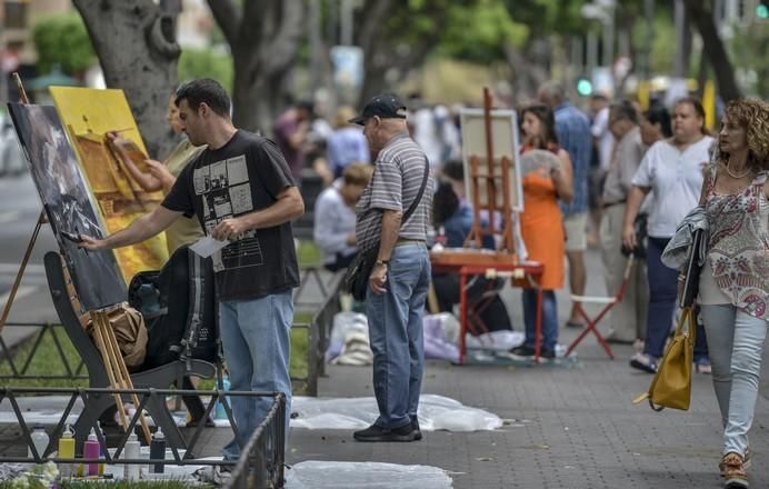 LAS PALMAS DE GRAN CANARIA A 27/05/2017 Concurso de pintura rápida Zona Comercial Mesa y López. FOTO: J.PÉREZ CURBELO