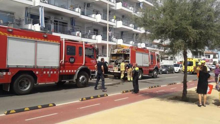 El foc s&#039;ha produït al passeig Marítim de l&#039;Escala