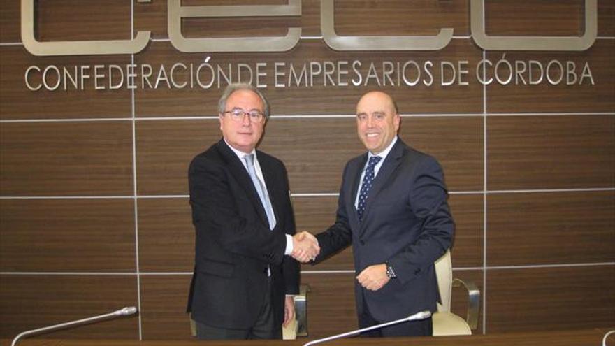 Convenio entre CECO y Cajasur por la competitividad empresarial