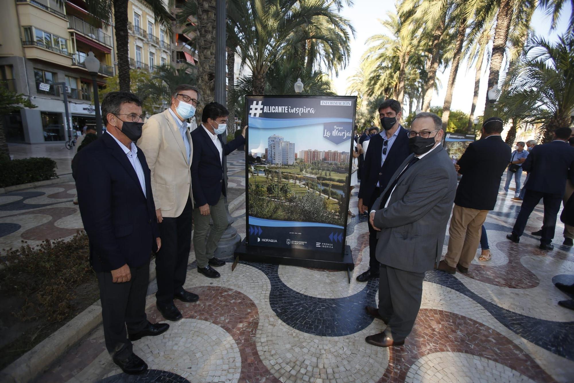 El paseo de la Explanada acoge la exposición #ALICANTEinspira