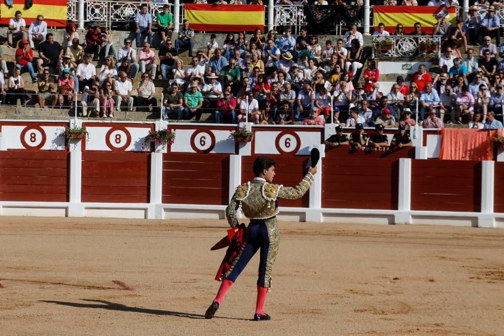 Novillada en El Bibio en la Feria de Begoña 2018.