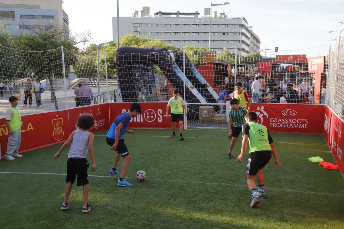 La fan zone de la selección española en Córdoba La fan zone de la selección española en Córdoba