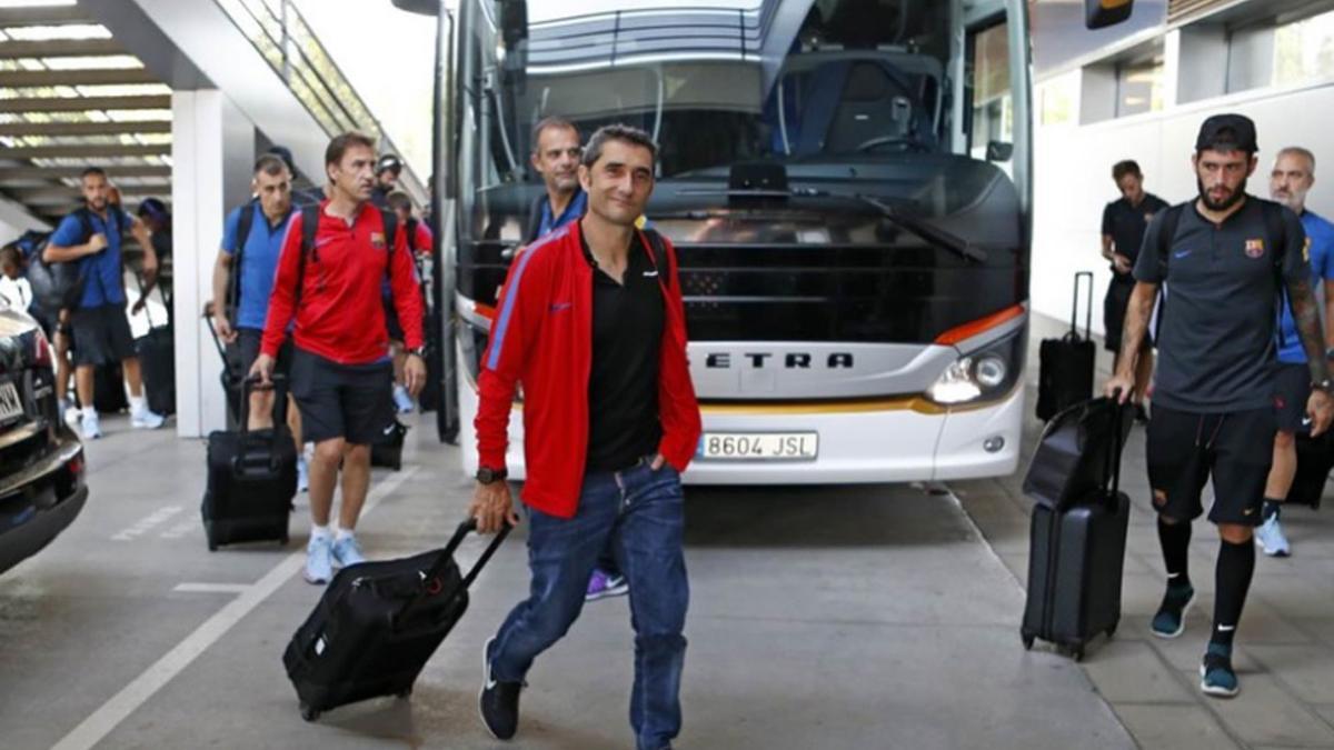 Valverde y sus hombres descansan en Barcelona