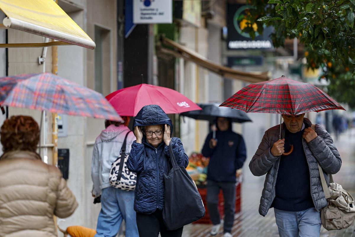 Las lluvias harán también acto de presencia en Valencia en los próximos días, según la previsión del tiempo hecha por la Aemet.