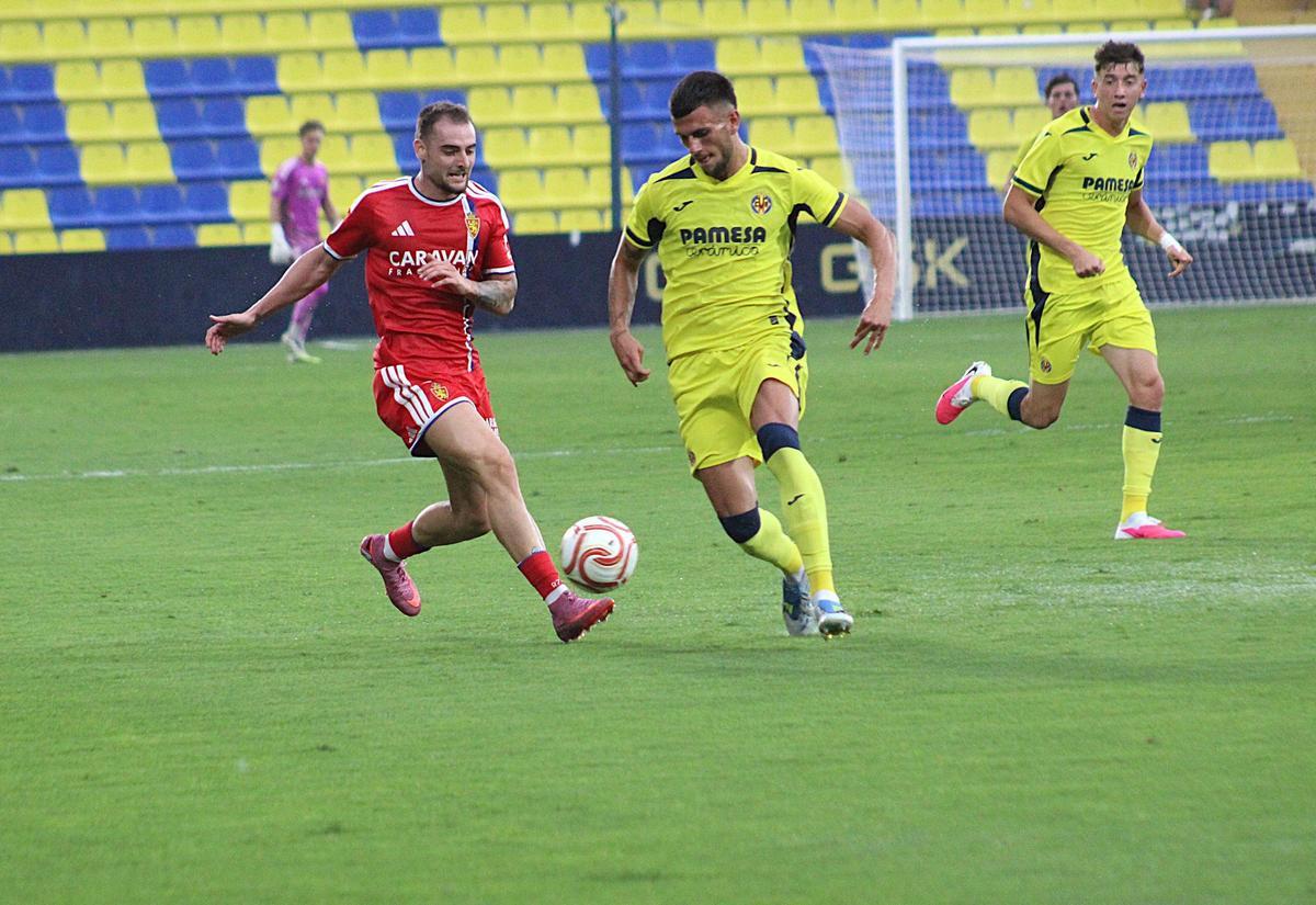 El filial amarillo encajó la segunda derrota el sábado ante el Real Zaragoza en el Mini.