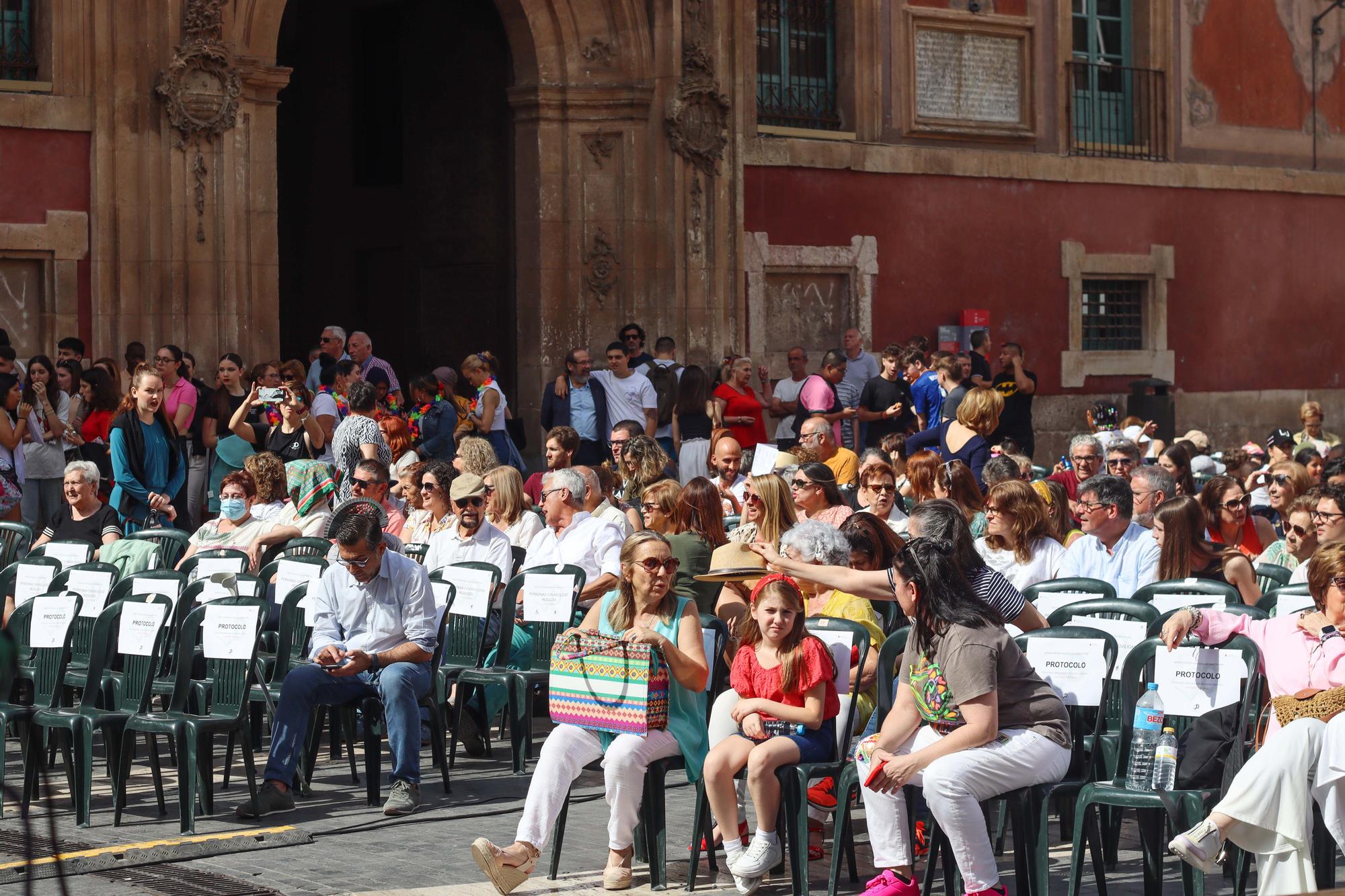 Exhibición de danza en la plaza Belluga de Murcia