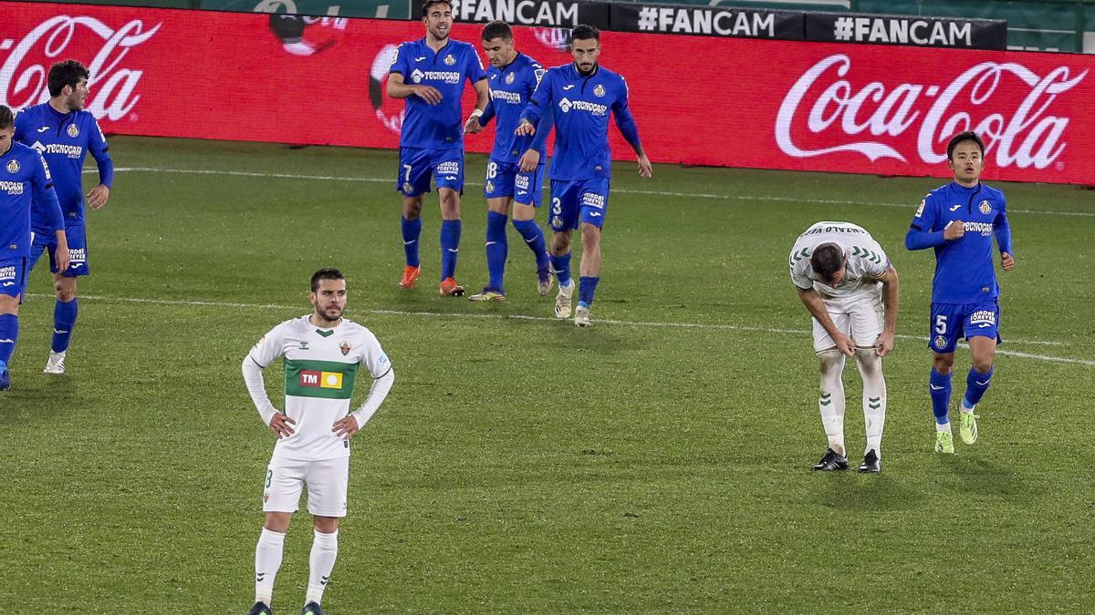 Elche 1 - Getafe 3: El Elche se desangra