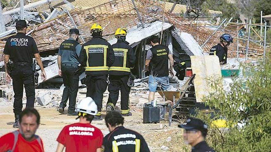 Imagen de uno de los siniestros laborales registrado durante el pasado año en Mallorca.