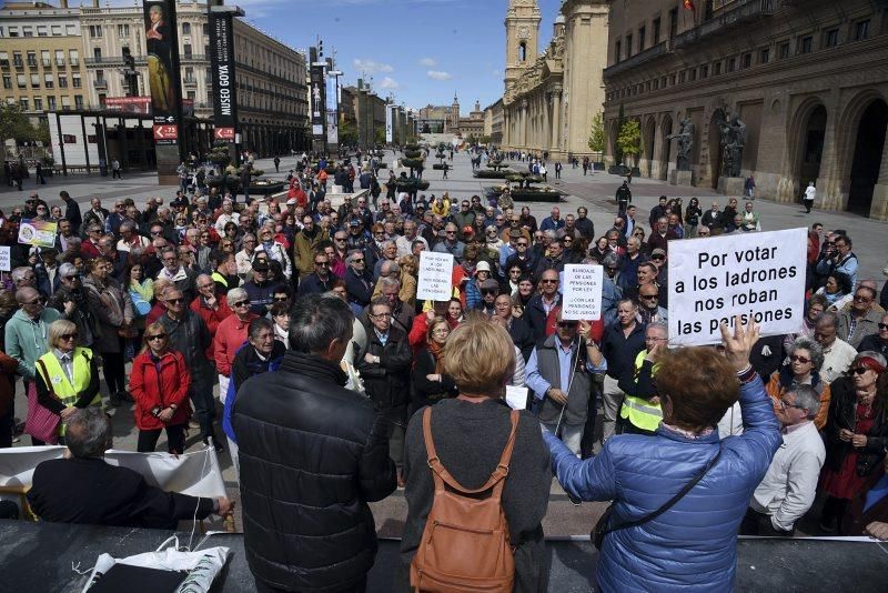 Protesta de jubilados en Zaragoza