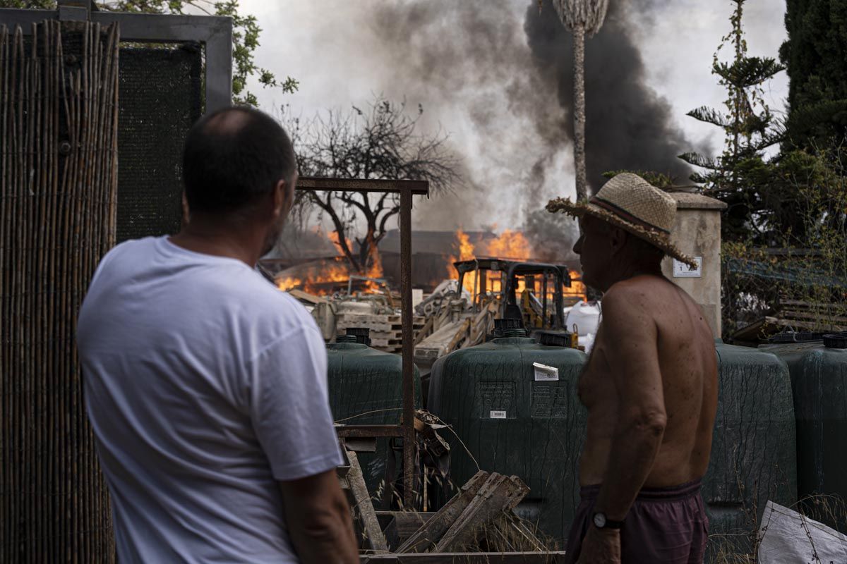 Incendio en una nave en Ibiza